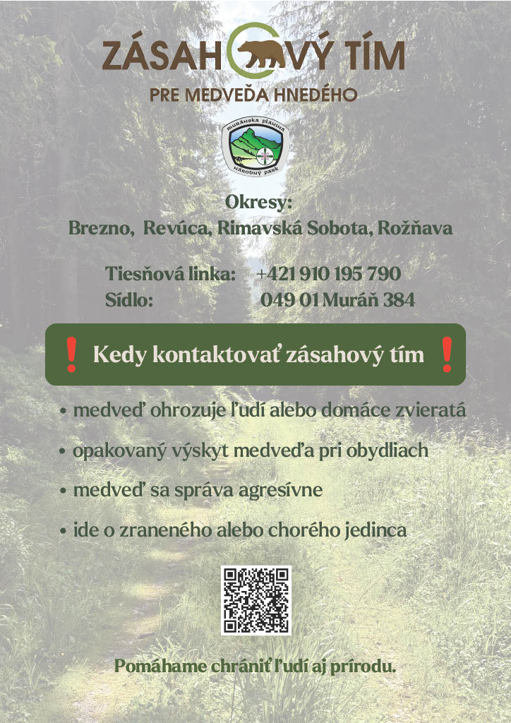 Fotka - Kapcsolatfelvétel a barnamedve észlelése esetén a beavatkozó csoporttal